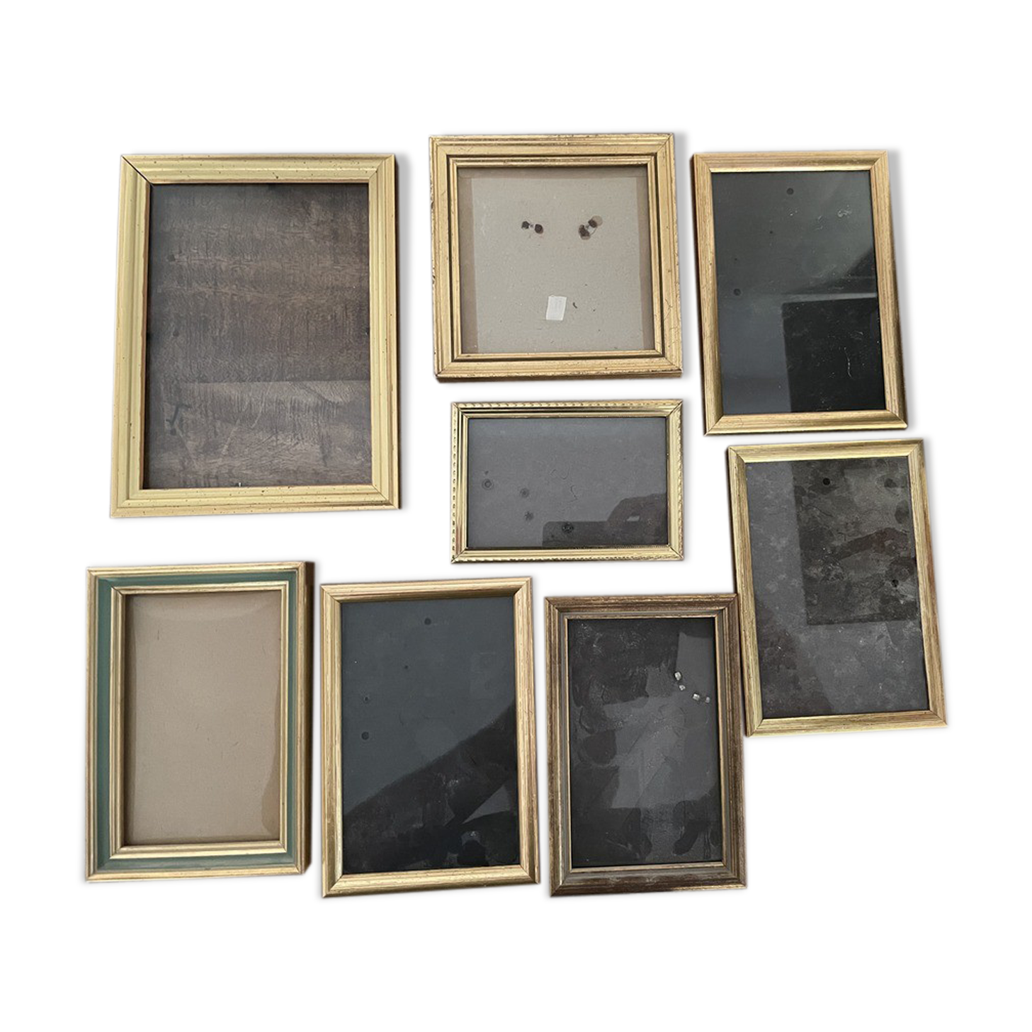 Lot of 8 gilded frames