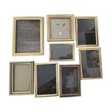 Lot of 8 gilded frames