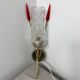 Brass and glass wall light, 1960