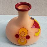 Colored terracotta vase