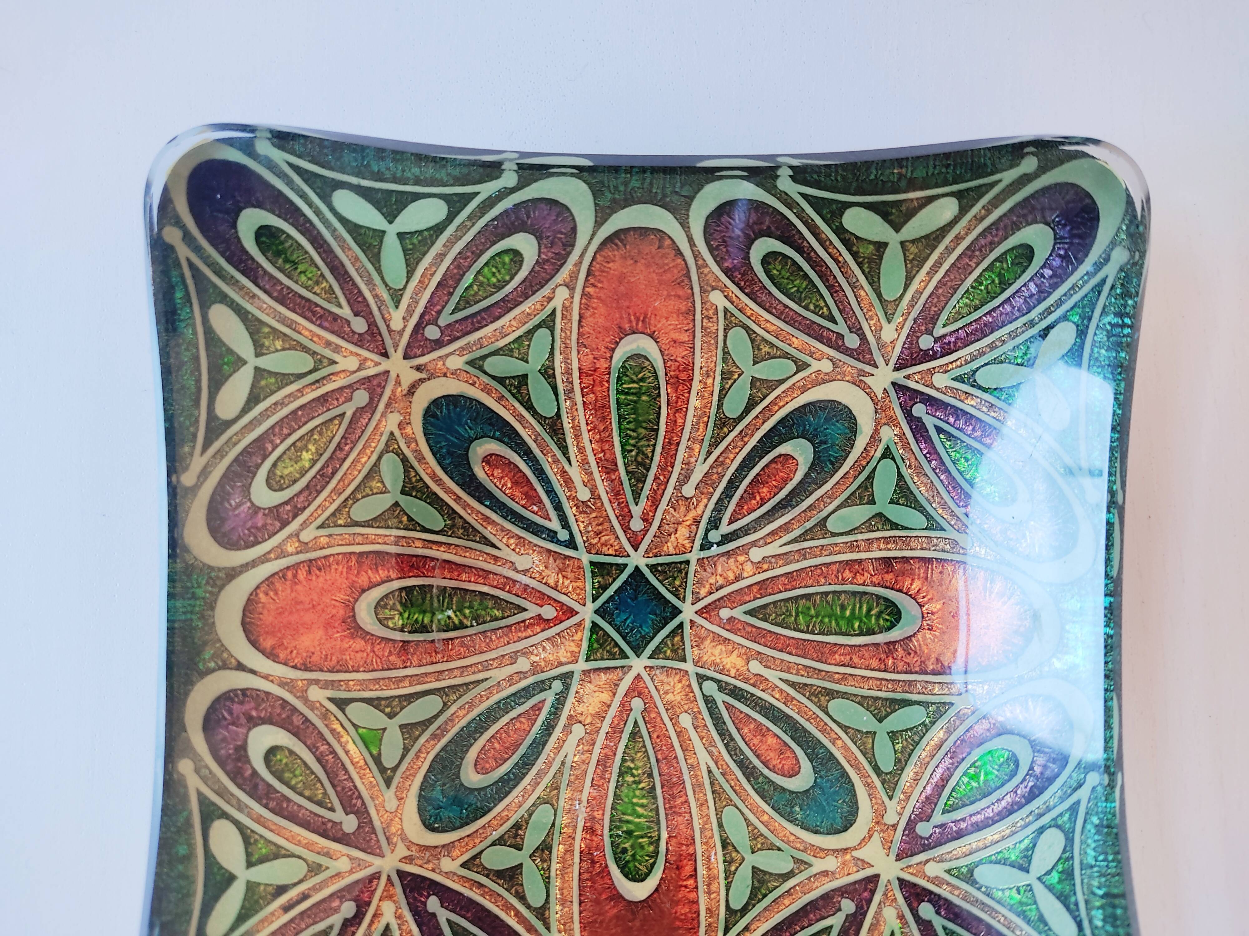 Empty pocket colored enamels