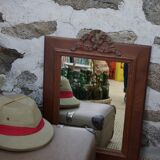 Mirror wood carved node massif  44x58cm