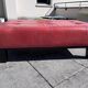 Banquette cuir rouge