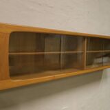 Extra long Danish floating sideboard in teak 200 cm, 1960s