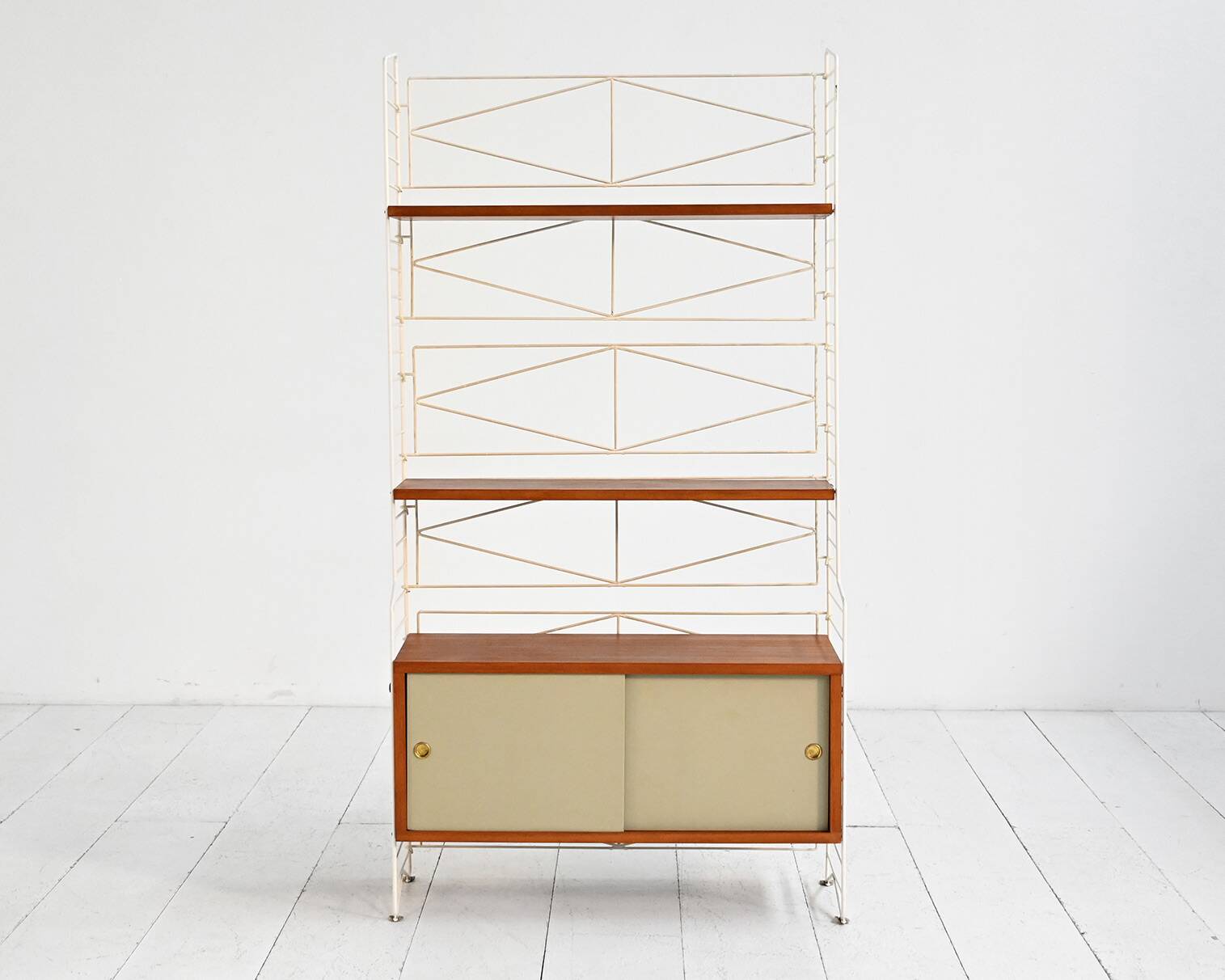 Étagère modulaire autoportante dans le style de String, années 1960