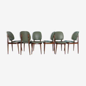 Set de 6 chaises modèle pégase de chez baumann vers 1960