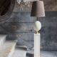 "Ostrich egg" floor lamp by Maison Le Dauphin