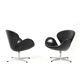 Pair of old Swan armchairs by Arne Jacobsen for Fritz Hansen 1963
