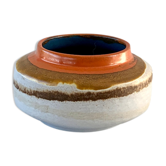 Vase en céramique signée Strehla 60s