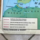 school map Librairie Armand Colin Reinhart and Wagret La France from 1939 to 1945 / 2nd GM 1970