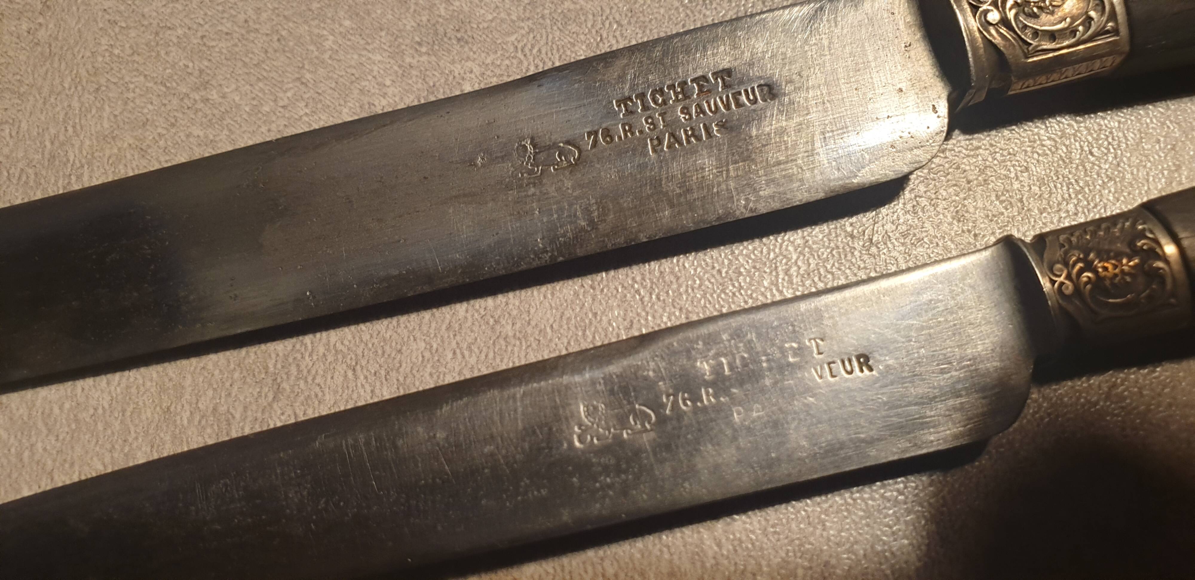 Set of 22 19th century knives