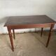 Office 2 drawers in solid wood turned legs year 1900