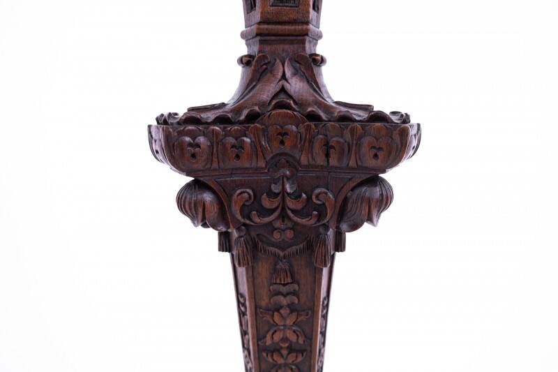 Carved pedestal, France, around 1870.