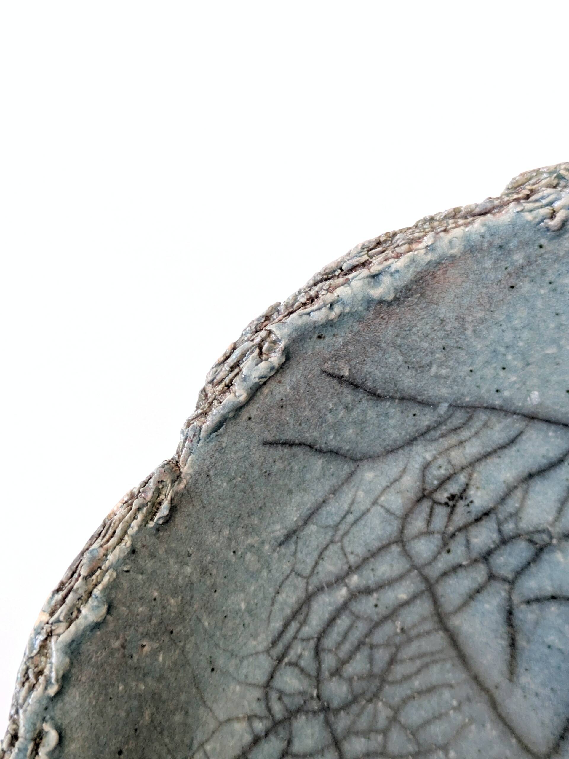 Vintage Raku ceramic bowl, handmade, signed, Japanese craftsmanship.