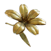 Brass flower ashtray, vintage
