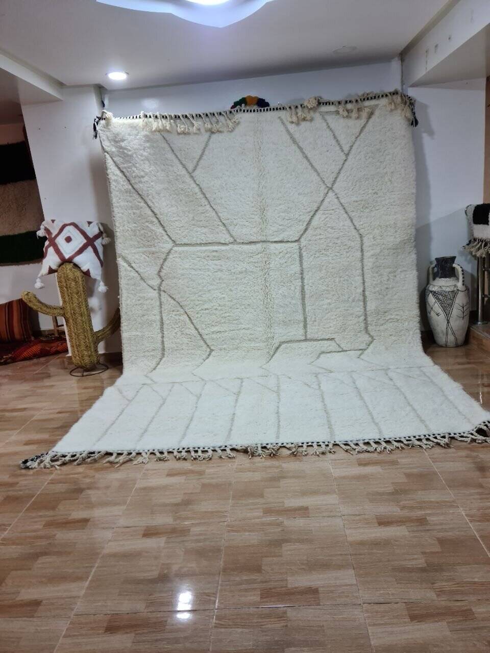 Beni Mrirt Rug 100% Natural Wool – Luxury and Berber Craftsmanship 300x200cm