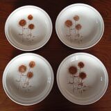 4 Sarreguemines “Chardons” soup plates