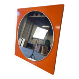 Miroir mural vintage orange / miroir / décoration