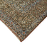 Handwoven oriental vintage 288 cm x 398 cm red wool carpet