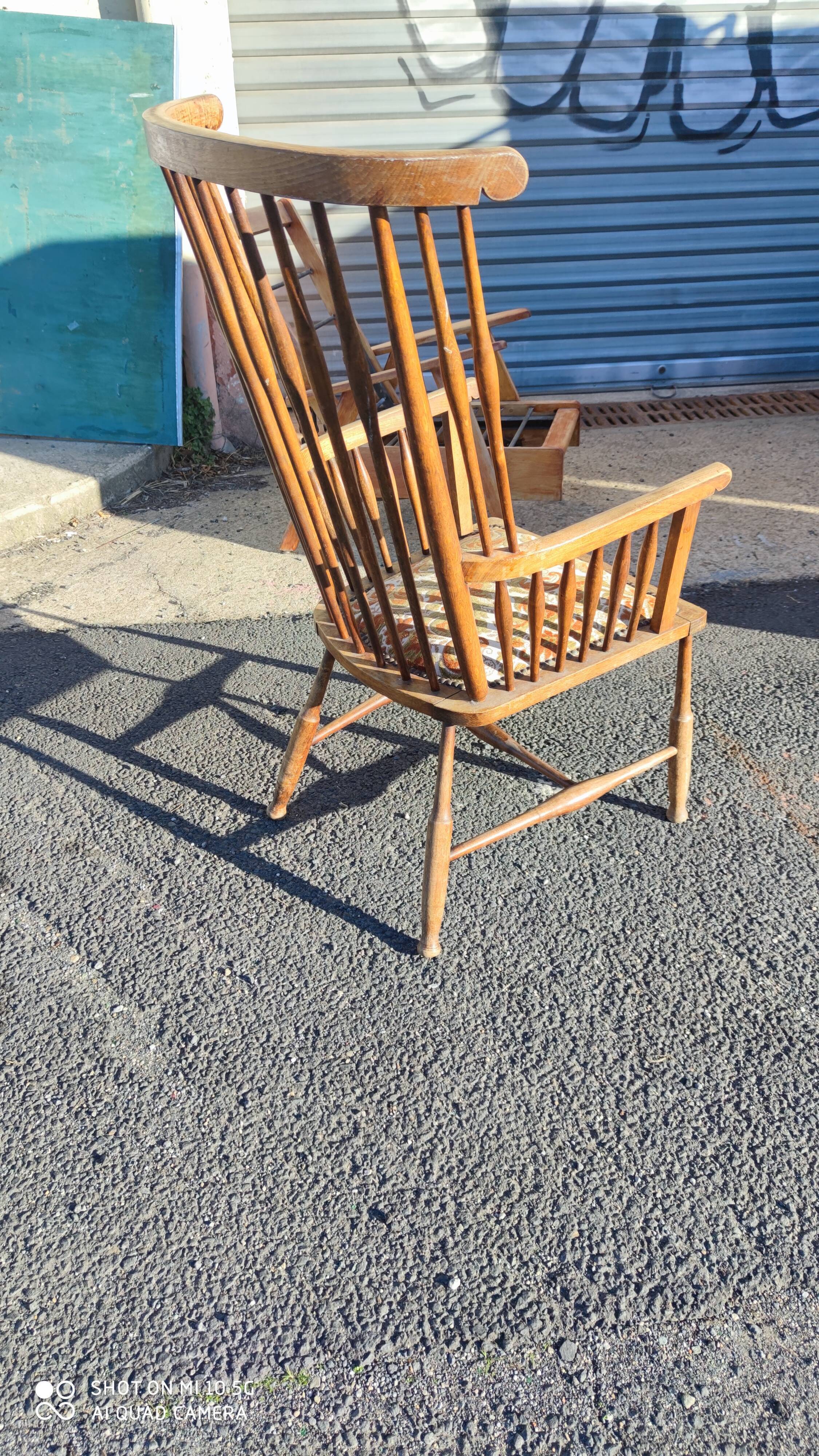 Fauteuil à haut dossier vers 1950/60