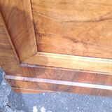 Louis Philippe blond walnut bookcase