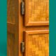 Bamboo cabinet woven and modular pine vintage 1960