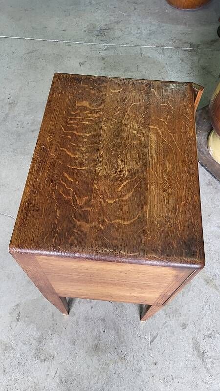 Meuble menagere art deco en chene