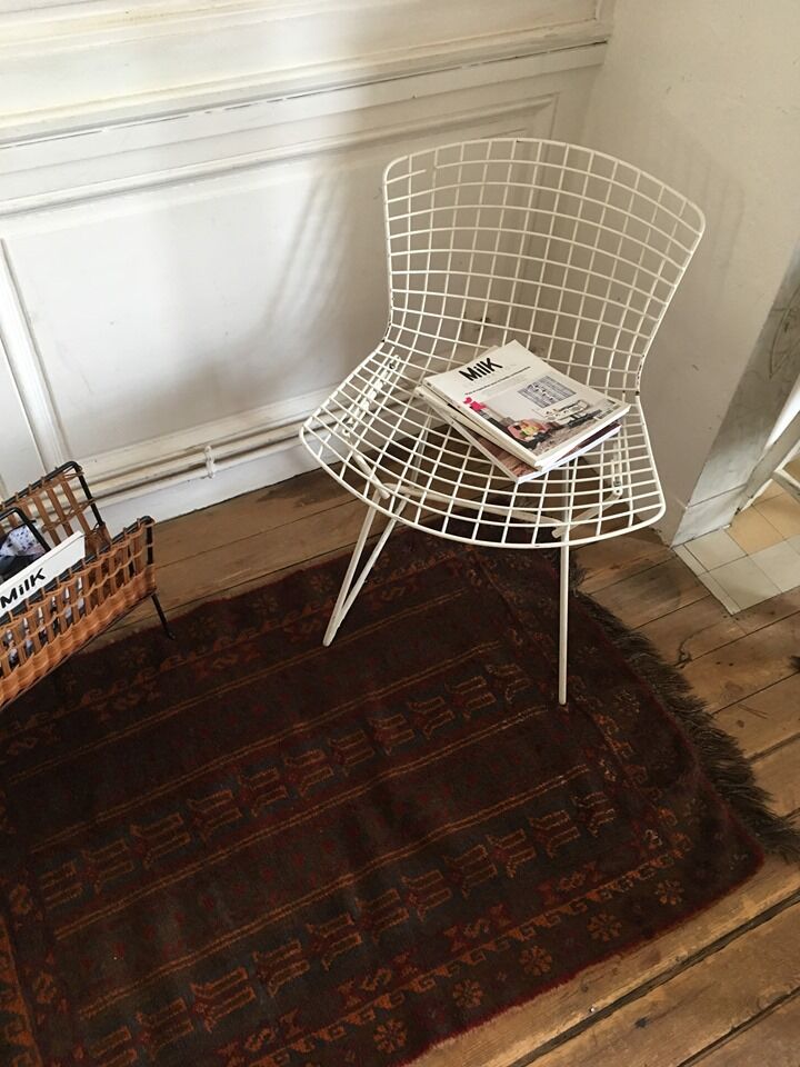 Vintage Persian rug 135cm x 120cm