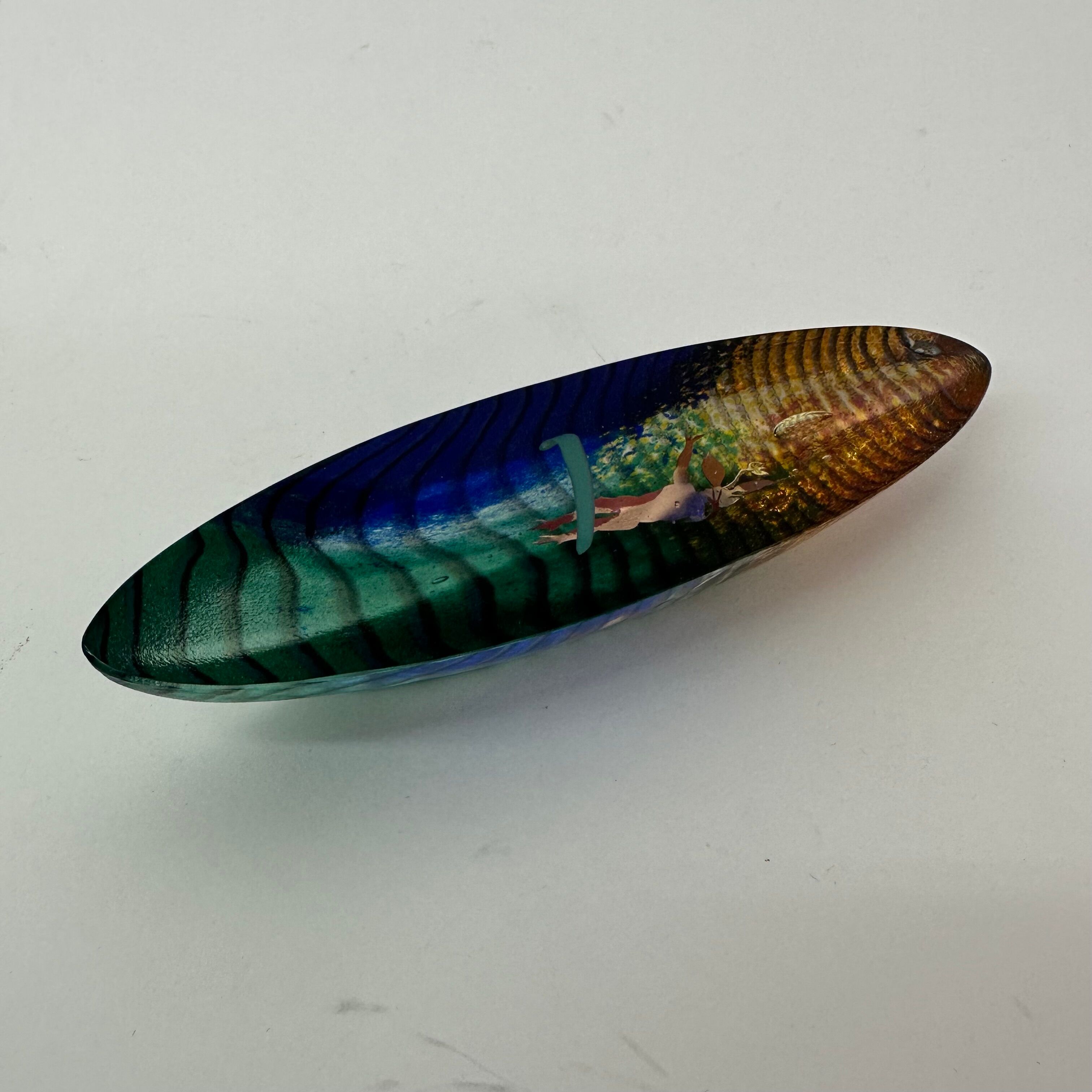 Bertil Vallien for Kosta Boda glass tidy, 1990's  Sweden