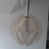 Vintage Sompex pendant lamp in Plexiglas and nylon yarn made by Paul Secon
