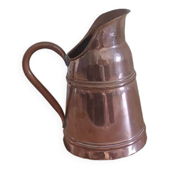 Antique copper pitcher