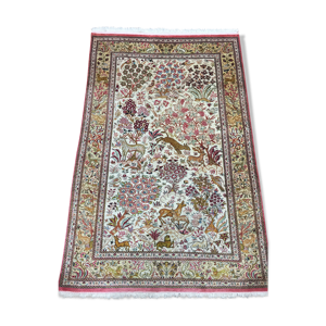 tapis persan en soie 100% naturelle