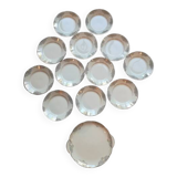 12 English Broadhurst Ironstone Bicentennial Dessert Plates 1776-1976