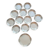 12 English Broadhurst Ironstone Bicentennial Dessert Plates 1776-1976