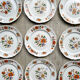 Table service in vintage earthenware Mills of Wolves "ORCHIES" 44 pieces
