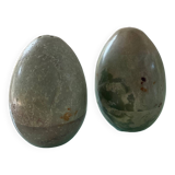 Vintage salt and pepper marble egg