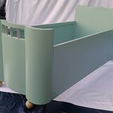 wooden bed 1950s child