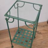 Wrought iron side table