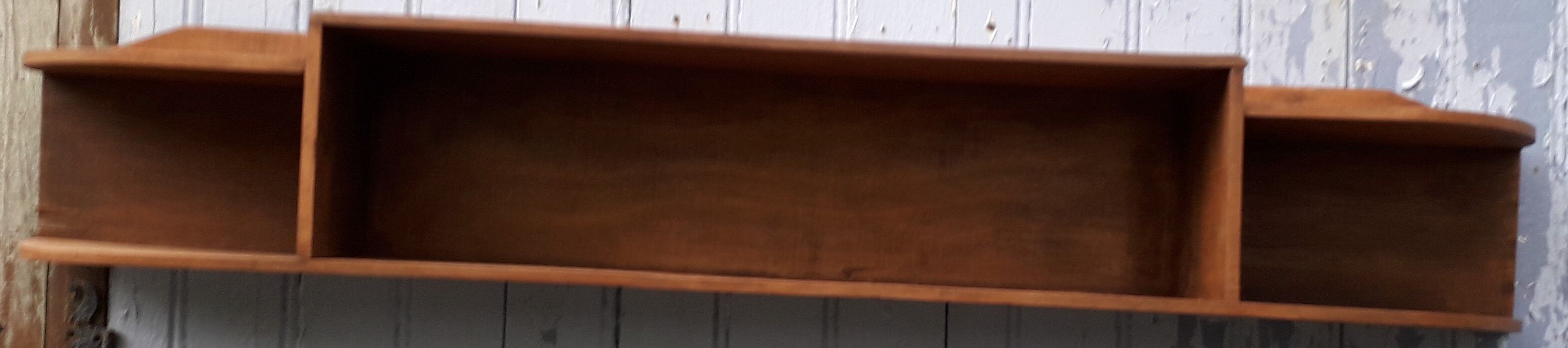 Art deco wooden shelf
