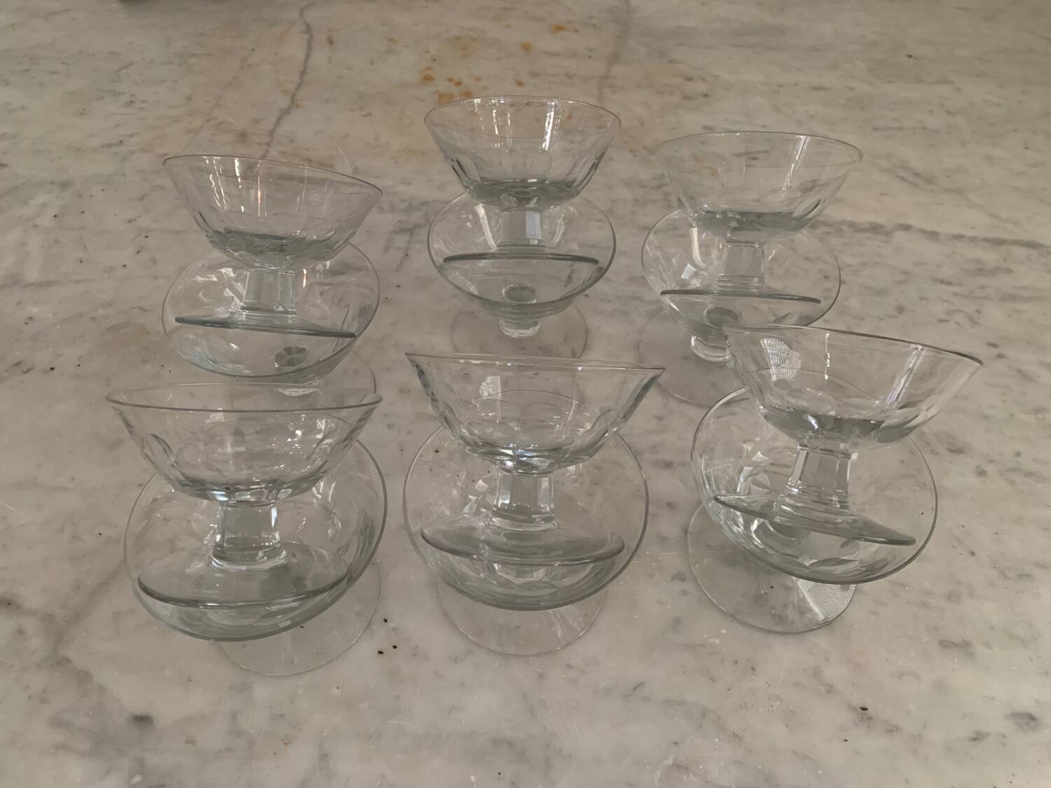 12 champagne glasses