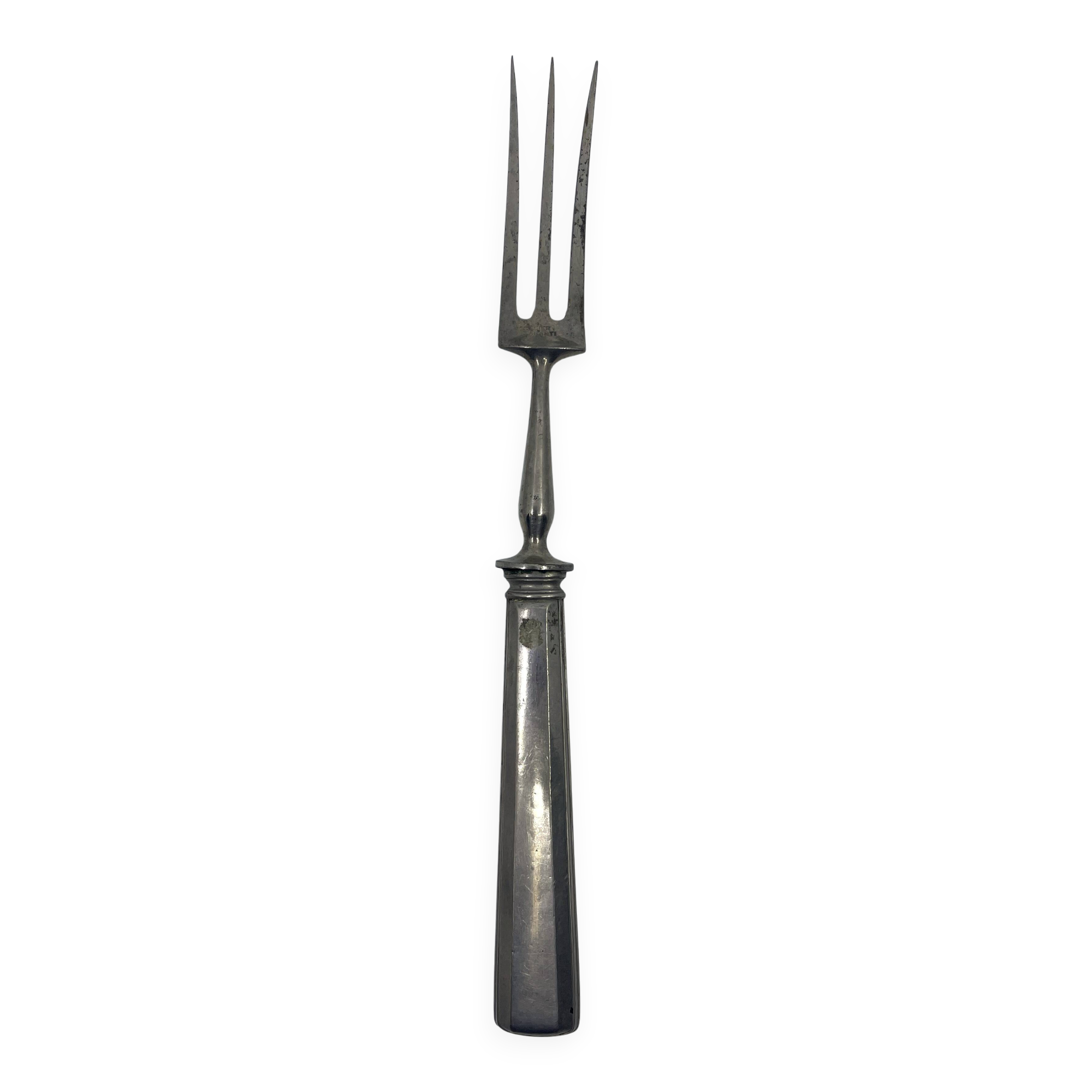 Silver-plated service fork