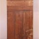 Old art deco showcase in original turquoise-white patina burmese teak