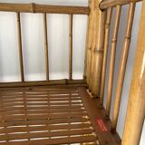 Foldable bamboo shelf from the 60s and 70s