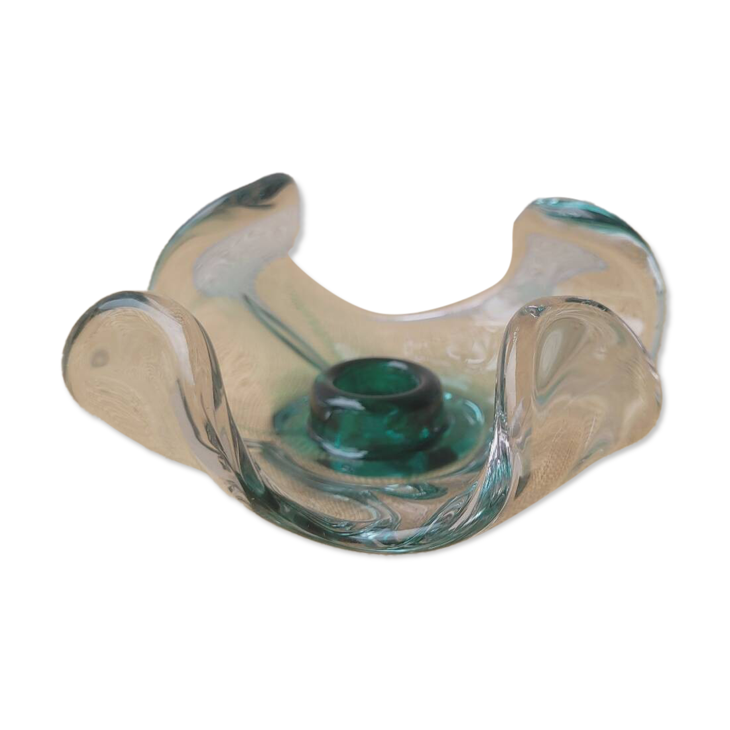Italian glass candle holder