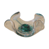 Bougeoir en verre italien