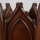 Neo-Gothic Oak Umbrella Stand with Sculptural Carving, France, 19th Century