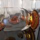 10 Art-Deco red wine glasses blown 1930