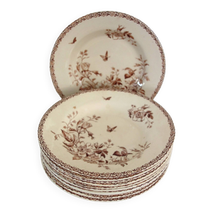 11 assiettes creuses - 1900