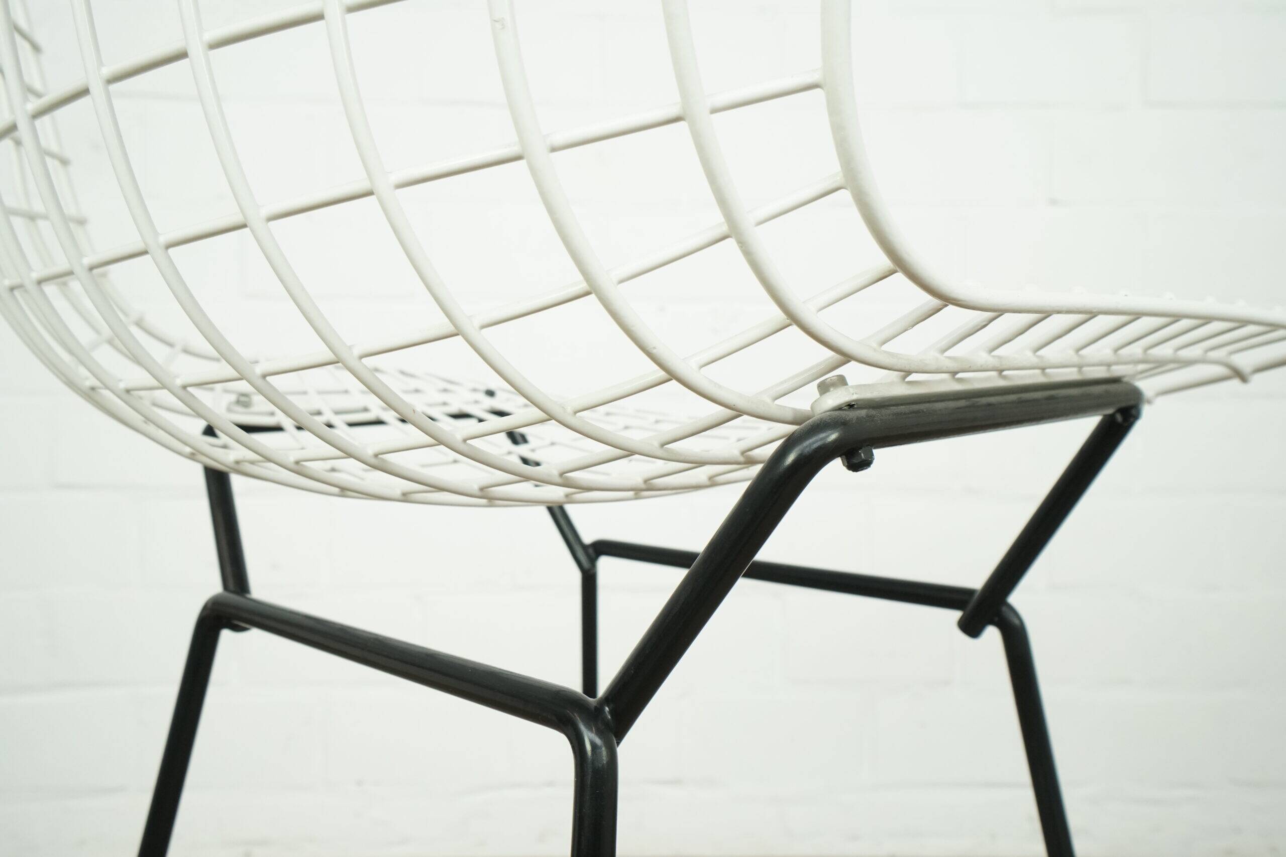 Set of two Harry Bertoia high stools for Knoll