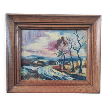 Ancient painting - Expressionist landscape